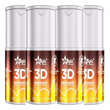 Imagem do produto Kit Com 4 Matizador Morena Iluminada Mel Magic Color - 100ml
