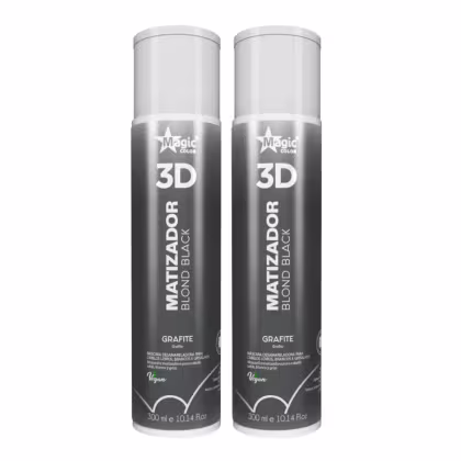 Imagem do produto Kit 2 Matizador Magic Color 3d Blond Efeito Grafite - 300ml