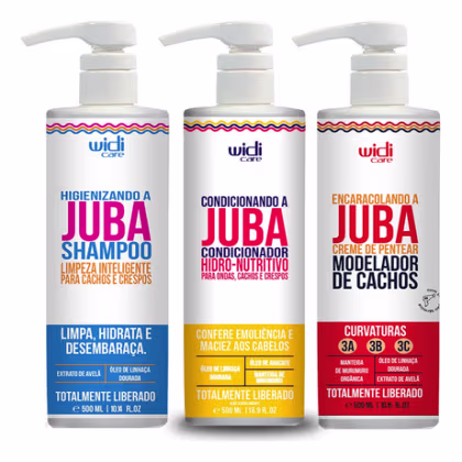 Imagem do produto Kit Creme De Pentear Encaracolando A Juba, Shampoo E Condicionador  Widi Care