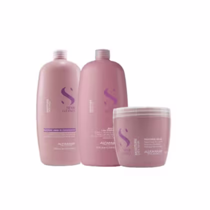 Imagem do produto Alfaparf Semi Di Lino Moisture Nutritive Shampoo, Condicionador 1000ml E Mascara 500g