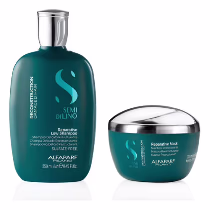 Imagem do produto Alfaparf Semi Di Lino Reparative Shampoo 250ml + Másc 200ml