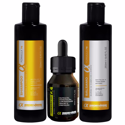 Imagem do produto Kit Macho-Lândia De Barba Loira Óleo + Shampoo + Bálsamo (3 Produtos)