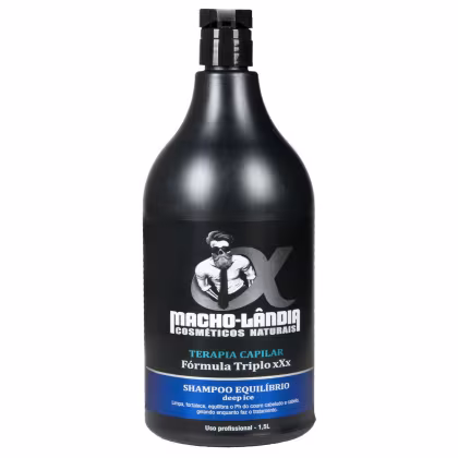 Imagem do produto Macho-Lândia Deep Ice Fórmula Triplo xXx  - Shampoo Profissional 1,5l