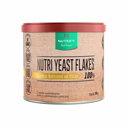 Suplemento Alimentar Nutrify Nutri Yeast Flakes Levedura Nutricional em Flocos 100% 100g.