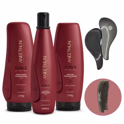 Imagem do produto Kit Aneethun Force System Fortalecedor Capilar Four (4 Produtos)