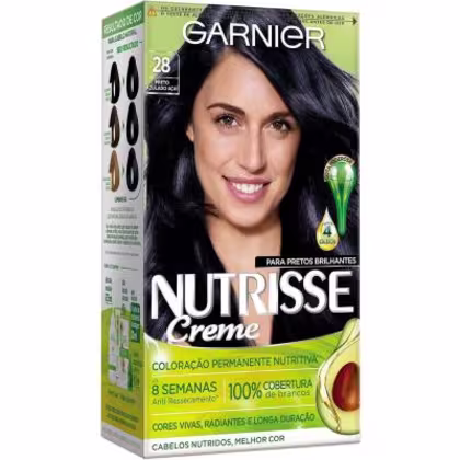 Imagem do produto Garnier Nutrisse Creme 28 Preto Azulado Açaí - Coloração
