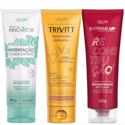 Imagem do produto Kit Itallian Hairtech Trio de Tratamento Capilar (3 Produtos)