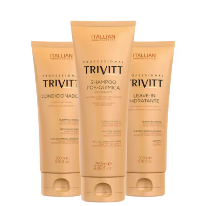 Imagem do produto Kit Itallian Hairtech Tri Trivitt Cabelos Pós Química (3 Produtos)
