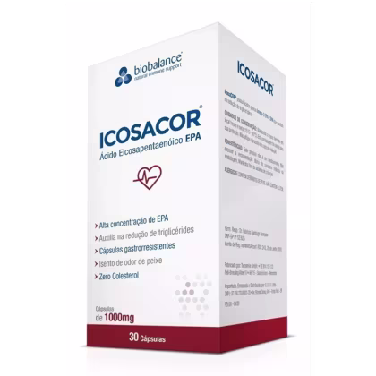 Suplemento Alimentar Biobalance Icosacor, 30 cápsulas.