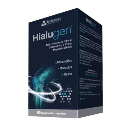 Suplemento Alimentar Biobalance Hialugen, 60 comprimidos.