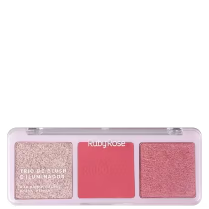 Imagem do produto Ruby Rose Trio HL110|B10|BH30 - Paleta de Blush e Iluminador 20,8g