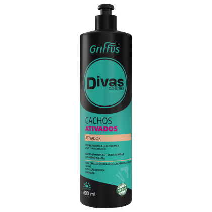 Imagem do produto Griffus Divas do Brasil Cachos Ativados - Ativador de Cachos 800ml