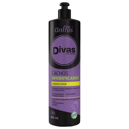 Imagem do produto Griffus Divas do Brasil Cachos Umidificados - Umidificador de Cachos 800ml