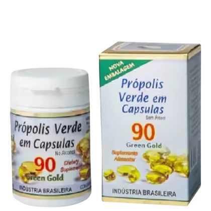Imagem do produto Apis-Brasil Própolis Verde Green Gold - Suplemento Alimentar (90 Cápsulas)