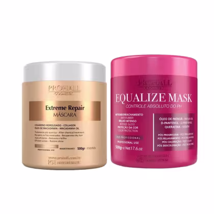 Imagem do produto Kit Prohall Cosmetic Equalize Extreme Repair (2 Produtos)