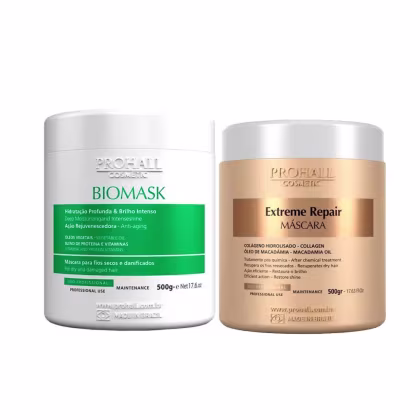 Imagem do produto Kit Prohall Cosmetic Biomask Extreme Repair (2 Produtos)