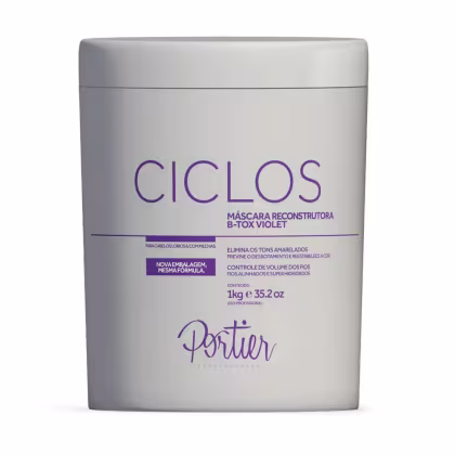 Imagem do produto Portier Ciclos Btx Capilar B-tox Violeta Matizador Volume Control 1kg