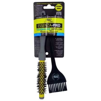 Imagem do produto Kit Riè Salon-Pro Essenza - Escova Profissional 35mm + Pincel para Aplicação de Tintura