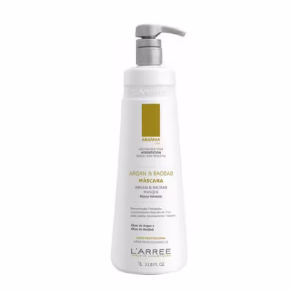 Imagem do produto L'ARRËE Argânia Máscara Argan & Baobab Cabelos Secos e Ressecados Vegano 1L
