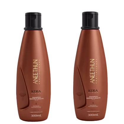 Imagem do produto Kit Aneethun Double Shampoos Kera System (2 Unidades)