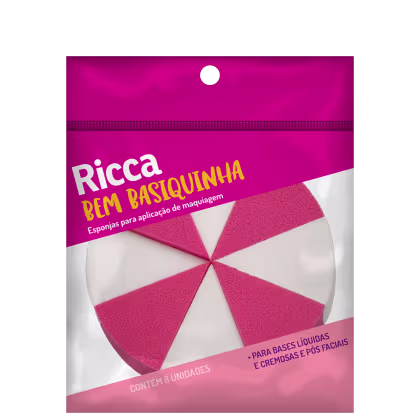 Imagem do produto Ricca Edge Fracionada 1839 - Esponja para Maquiagem (8 Unidades)