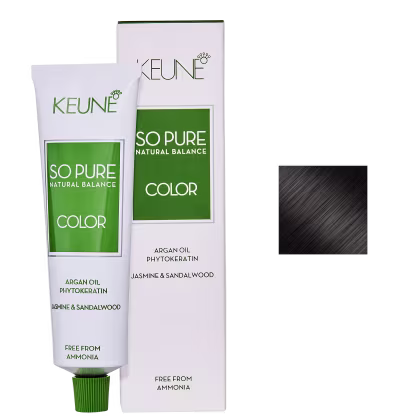Imagem do produto Keune So Pure Color 1 Preto - Coloração Permanente 60ml