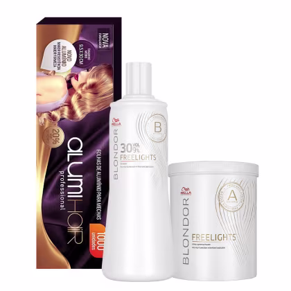 Imagem do produto Kit Wella Professionals Blondor Freelights + Alumi Hair (3 Produtos)
