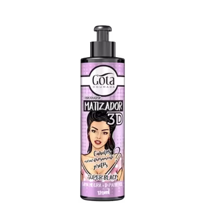 Imagem do produto CONDICIONADOR MATIZADOR 3D SUPER BLACK 120ML - GOTA DOURADA
