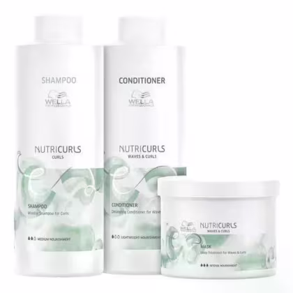 Imagem do produto Kit Wella Professionals Nutricurls Trio Salão (3 Produtos)