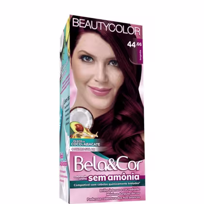 Imagem do produto Tinta Beauty Color Kit Bela&Cor Sem Amônia 44.66 Borgonha