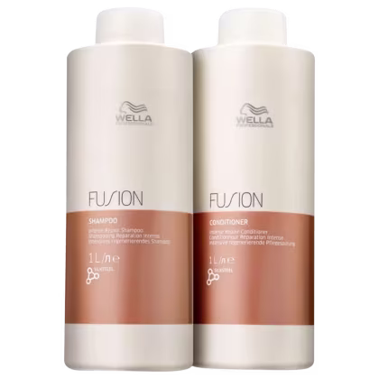 Shampoo e Condicionador da linha Fusion de Wella Professionals