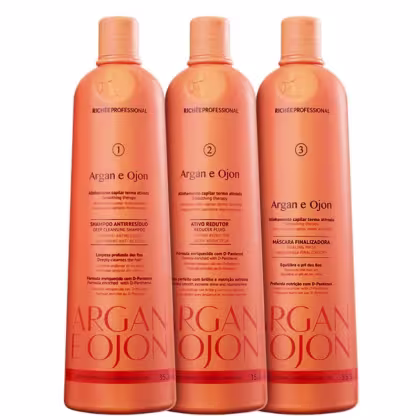 Imagem do produto Kit Richée Professional Argan e Ojon Escova Progressiva (3 Produtos)