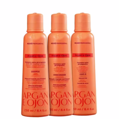 Imagem do produto Richée Argan e Ojon Shampoo 250ml + Condicionador 250ml + Leave-in 250ml