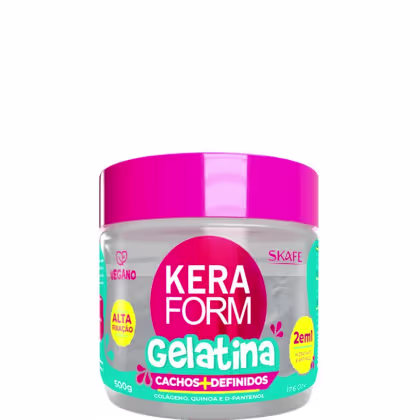 Imagem do produto Skafe Keraform Gelatina Cachos+ Definidos 500g