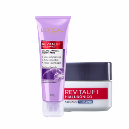 Imagem do produto Kit L'Oréal Paris Revitalift Gel De Limpeza e Anti Idade Noturno(2 Produtos)