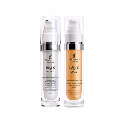 Imagem do produto Kit Facial Mantecorp Ivy C - Gel e Sérum Rejuvenescedor 30g