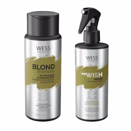 Imagem do produto Kit Wess Blond Shampoo 250ml + We Wish Matizante 260ml