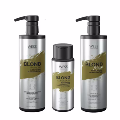 Imagem do produto Kit Wess Blond SH 500ml + Cond 250ml + Mask 500ml