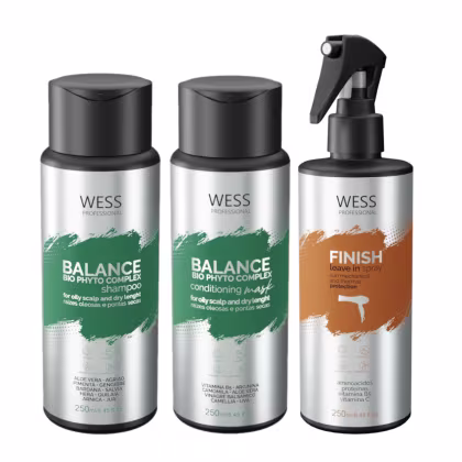 Imagem do produto Kit Wess Balance Shampoo+Condicionador 250ml + Finish 250ml