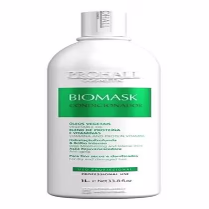 Imagem do produto Kit Biomask Prohall - Shampoo Condicionador 1 Litro + Máscara 500g