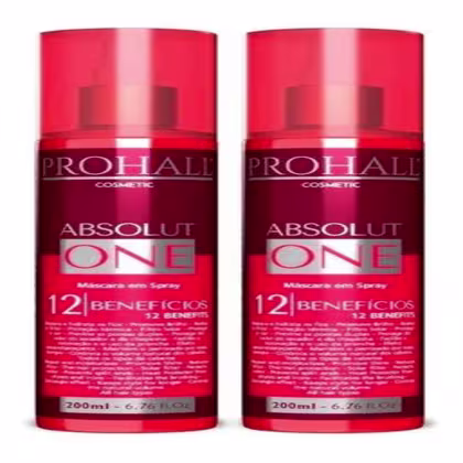 Imagem do produto Kit Máscara Em Spray 12 Em 1 Absoluto One 2x200ml Prohall
