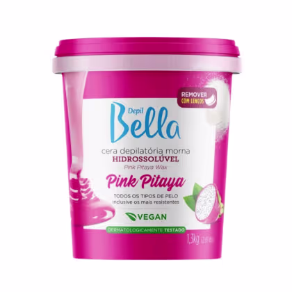 Imagem do produto Depil Bella Pink Pitaya - Cera Depilatória Hidrossolúvel 1,3kg