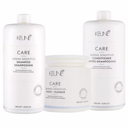 Imagem do produto Keune Care Derma Sensitive Kit Shampoo 1000ml + Condicionador 1000ml + Máscara 500ml