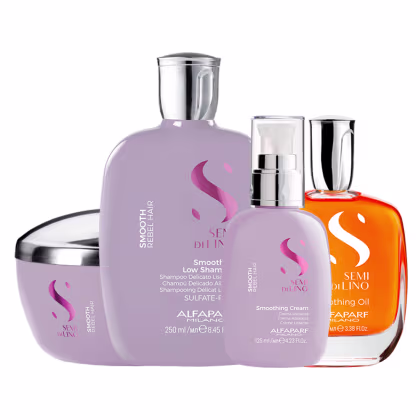 Imagem do produto Kit Alfaparf Semi Di Lino Smooth Smoothing Lissante Home Care (4 Produtos)