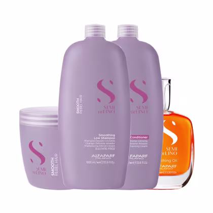 Imagem do produto Kit Alfaparf Semi Di Lino Smooth Smoothing Intense Salon (4 Produtos)