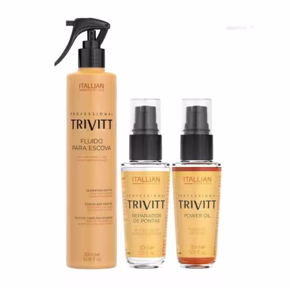 Imagem do produto Kit Trivitt Finalização Capilar Pós Quimica (3 Produtos)