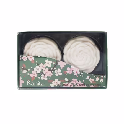 Imagem do produto ESTOJO SABONETE FLORISS GREEN  ROSES ROSA 2X70g