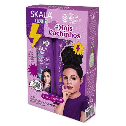 Imagem do produto Kit Skala Expert Cachinhos Shampoo Sem Sal 325ml + Condicionador 325ml