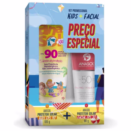 Imagem do produto Kit Anasol Proteção Facial Kids Duo (2 Produtos)