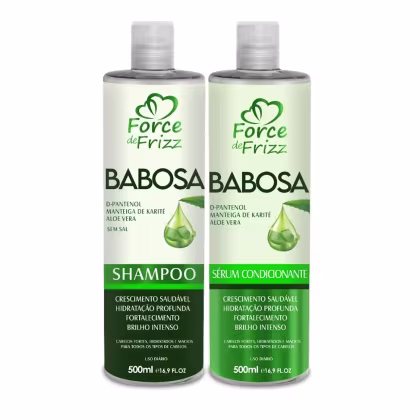 Kit Force de Frizz Babosa Crescimento e Força com 2 Produtos